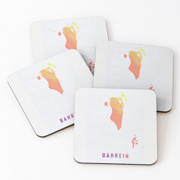 Item preview, Colorful Artistic Map Of Bahrain With Gradient Hues In Abstract Style designed and sold by Jerhus.