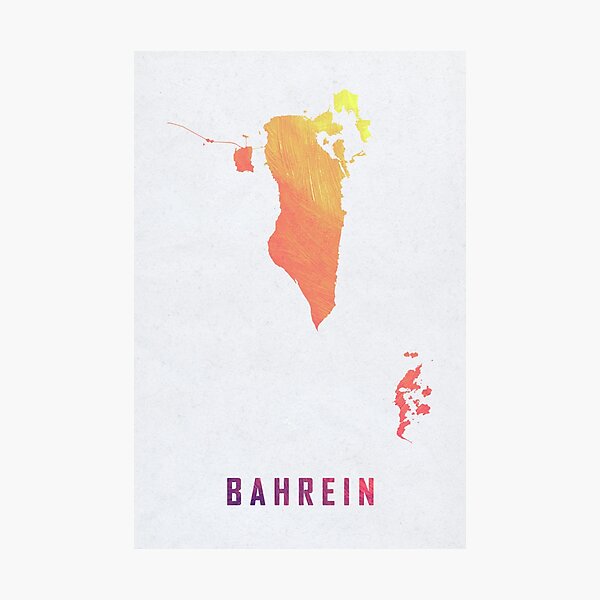 Item preview, Colorful Artistic Map Of Bahrain With Gradient Hues In Abstract Style designed and sold by Jerhus.