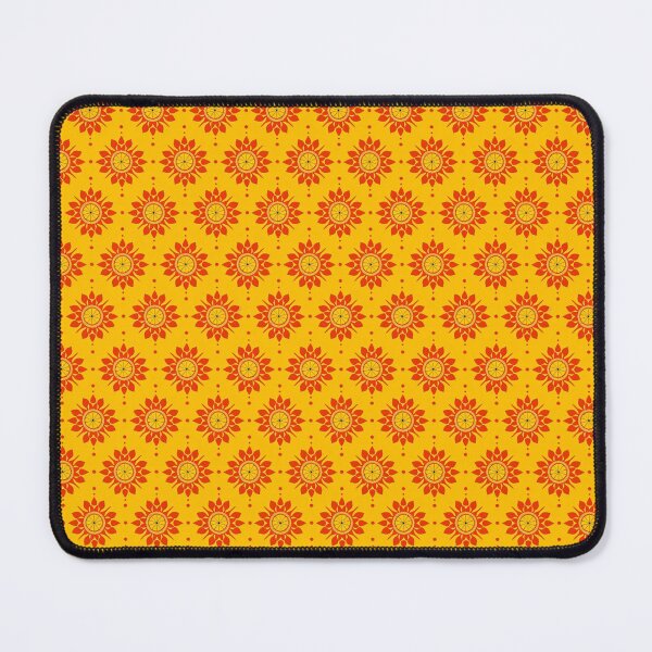 Item preview, Indian influenced design, vibrant yellow and red designed and sold by SmarterThingz.