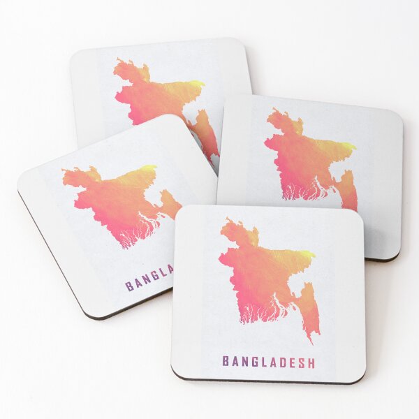 Item preview, Colorful Artistic Map Of Bangladesh With Gradient Hues In Abstract Style designed and sold by Jerhus.
