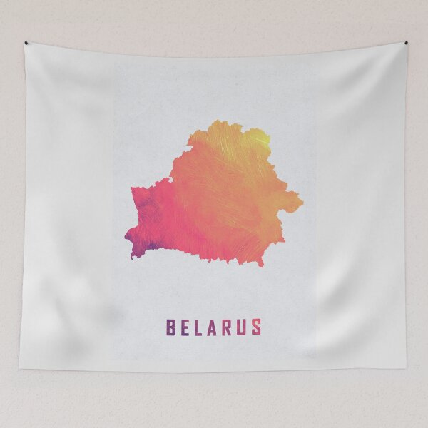 Item preview, Colorful Artistic Belarus Map With Gradient Hues In Abstract Style designed and sold by Jerhus.