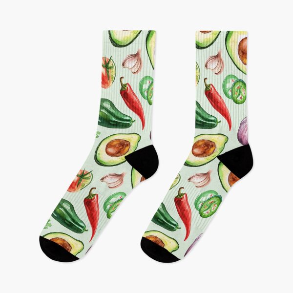 Item preview, Hand-Painted Watercolor Veggies on Light Green Background designed and sold by amortka.