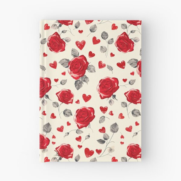 Item preview, Red Roses & Hearts Pattern designed and sold by amortka.