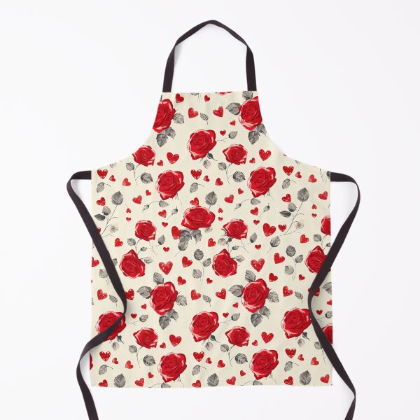 Item preview, Red Roses & Hearts Pattern designed and sold by amortka.