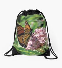 Flower Fly Drawstring Bag