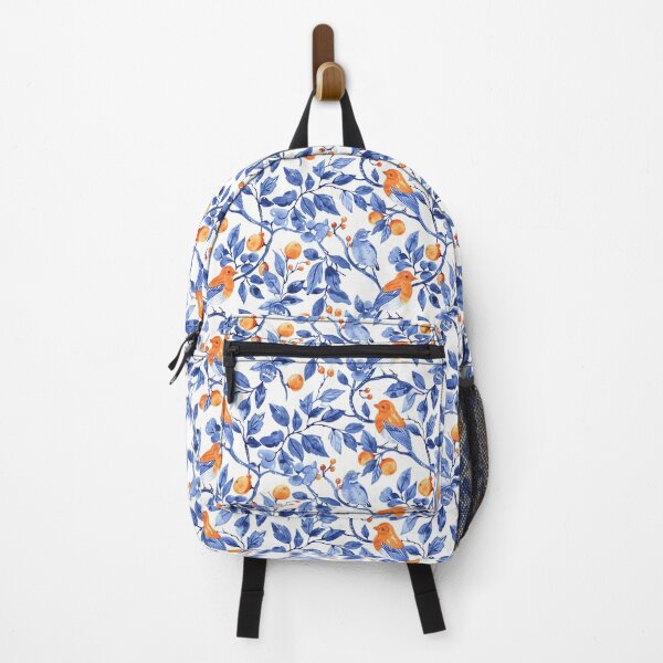 Item preview, Indian block print, finches among the trees designed and sold by SmarterThingz.