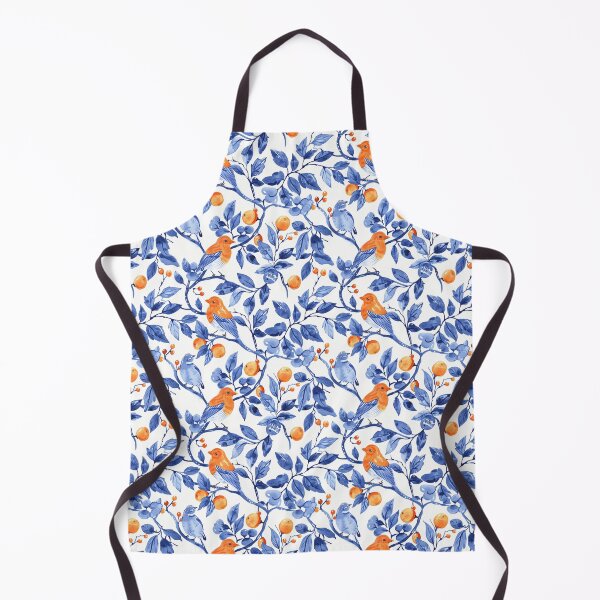 Item preview, Indian block print, finches among the trees designed and sold by SmarterThingz.