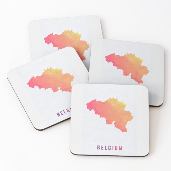 Item preview, Colorful Artistic Map Of Belgium With Gradient Hues In Abstract Style designed and sold by Jerhus.