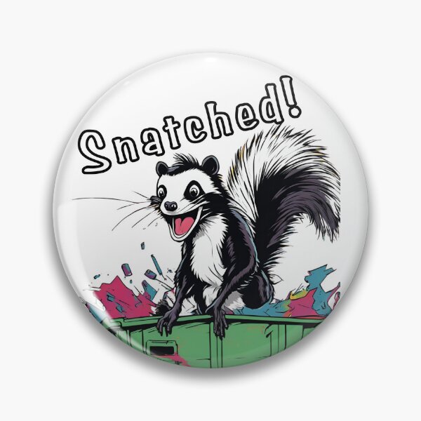 Item preview, Snatched Cute Generation X Pop Art Dumpster Diving Skunk designed and sold by Wolvescreate.