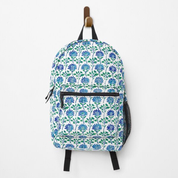 Item preview, Indian flower block print pattern designed and sold by SmarterThingz.
