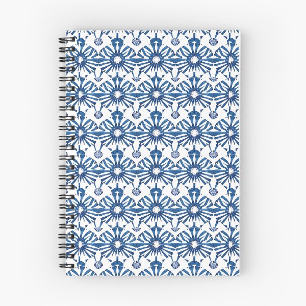 Item preview, Blue and white  Indian block print pattern designed and sold by SmarterThingz.