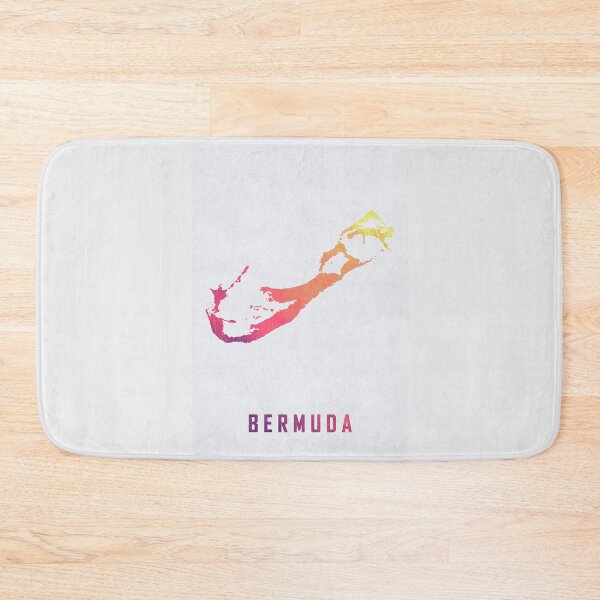Item preview, Colorful Artistic Map Of Bermuda With Gradient Hues In Abstract Style designed and sold by Jerhus.