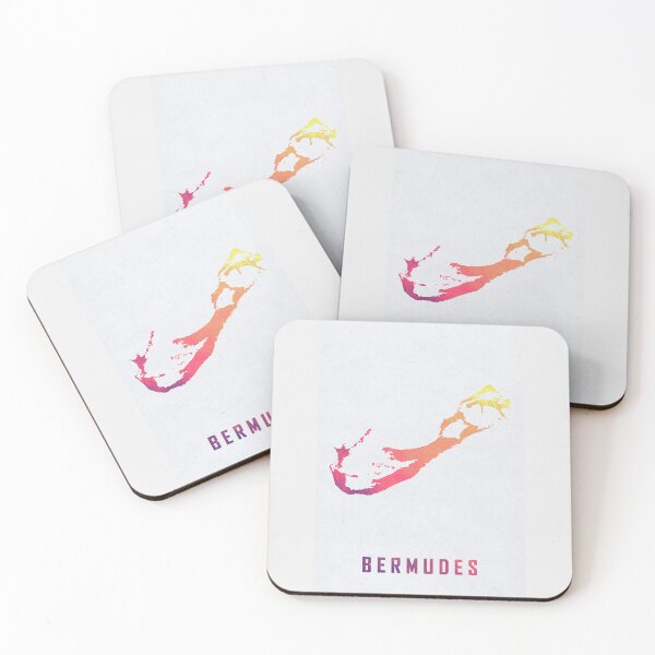 Item preview, Colorful Artistic Map of Bermuda With Gradient Hues In Abstract Style designed and sold by Jerhus.