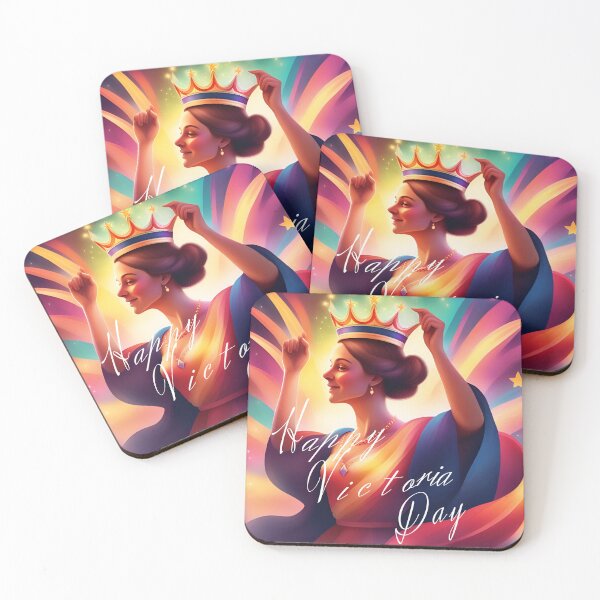 Item preview, Happy Queen Victoria Day: Vibrant Colors, Stars, Maple Leaves, and Fireworks Celebration designed and sold by InspiredCreatives.