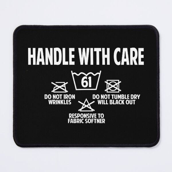 Item preview, Handle with care funny laundry care instruction 61st birthday  designed and sold by giftfromheart.