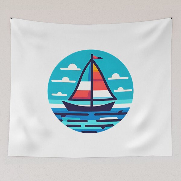 Item preview, Sailboat on the ocean designed and sold by Buyfastcart.
