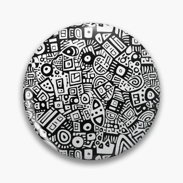 Item preview, Black & White Craft Art Doodle Vector Pattern designed and sold by amortka.