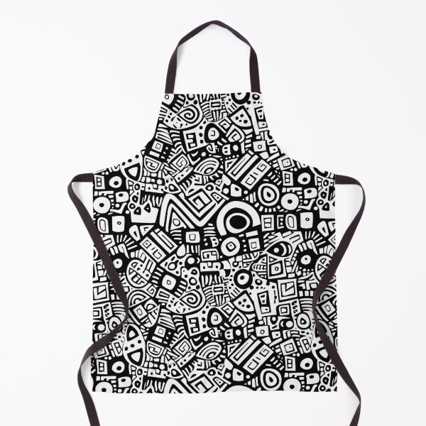 Item preview, Black & White Craft Art Doodle Vector Pattern designed and sold by amortka.