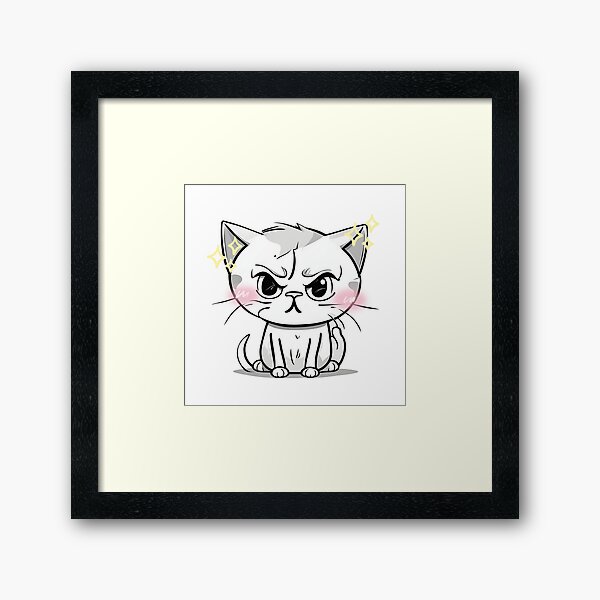 Item preview, Cute Grumpy cat meme designed and sold by KittenKart.