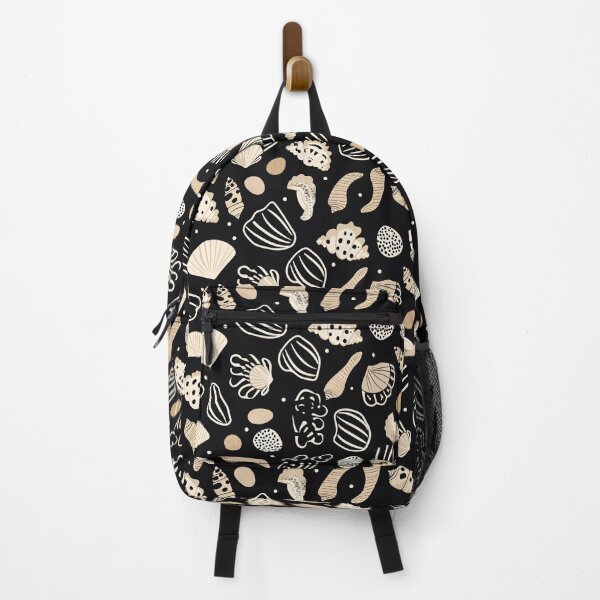 Item preview, Playful Shells on Black Background designed and sold by amortka.