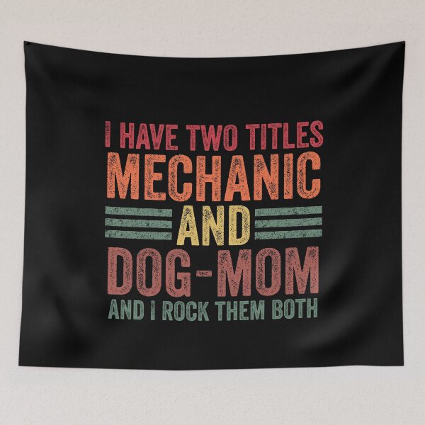Item preview, Funny Mechanic Dog Lover Mom Vintage Mother's Day designed and sold by Amineharoni.