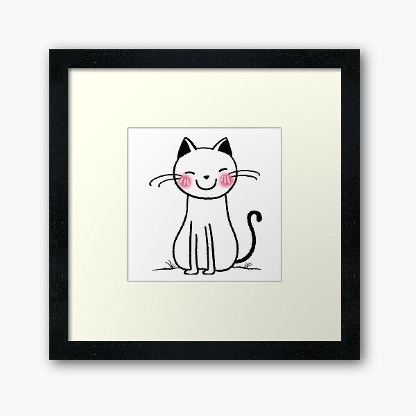 Item preview, Shy cat meme designed and sold by KittenKart.