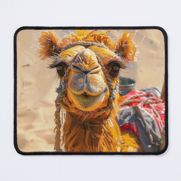 Item preview, Camel with decorated bridle in desert designed and sold by palmyst.