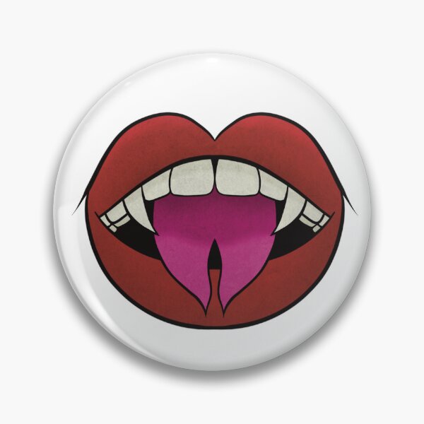 Item preview, A vampire bite with a forked tongue designed and sold by yenniverdesign.
