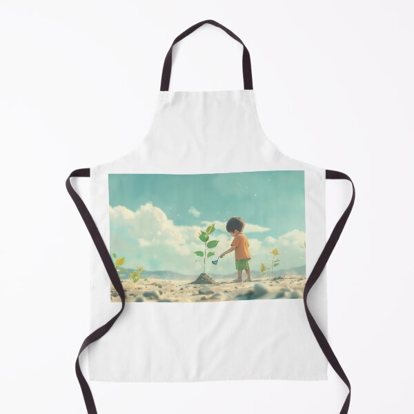 Item preview, Child watering plant in sandy landscape designed and sold by palmyst.