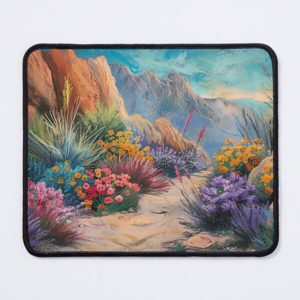 Item preview, Desert canyon with colorful wildflowers designed and sold by palmyst.