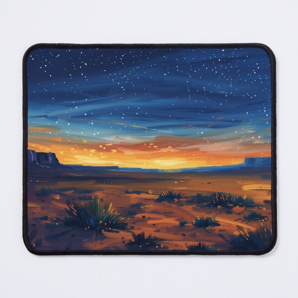 Item preview, Starry night over desert landscape designed and sold by palmyst.