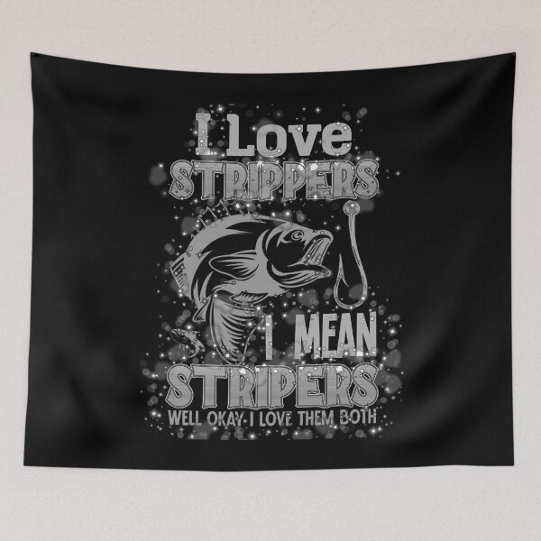 Item preview, I love stripers Fishing Humor #1 designed and sold by creativerooney.