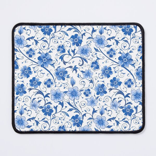 Item preview, Blue White Floral Pattern Design designed and sold by amortka.