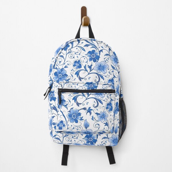 Item preview, Blue White Floral Pattern Design designed and sold by amortka.