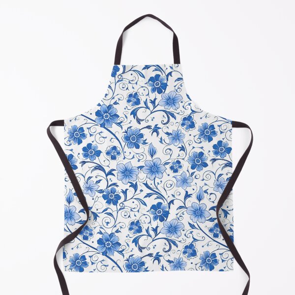 Item preview, Blue White Floral Pattern Design designed and sold by amortka.