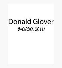 Donald Glover Photographic Print