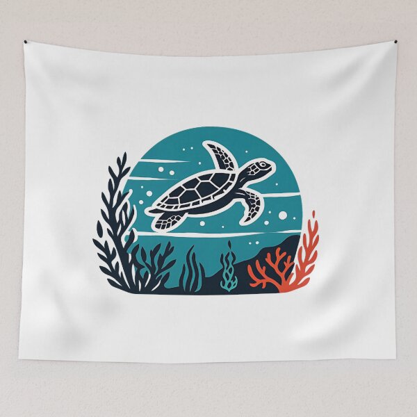 Item preview, Sea turtle designed and sold by Buyfastcart.
