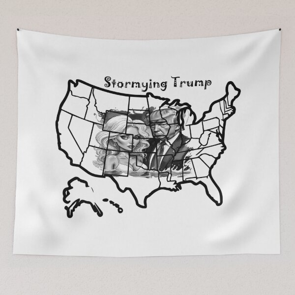 Item preview, Stormying Trump Politics designed and sold by AmazingAbha.