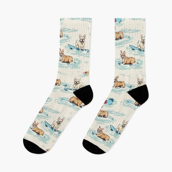 Item preview, Surfing Frenchies, Super Cute French Bulldog Pattern, Special Gifts for Fur Moms designed and sold by furrlieben.