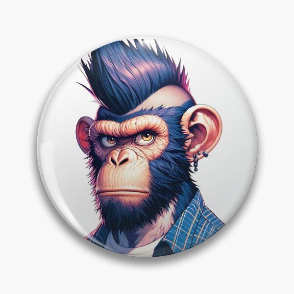 Aperçu de l'œuvre Chimp Punk créée et vendue par 0penvimark.