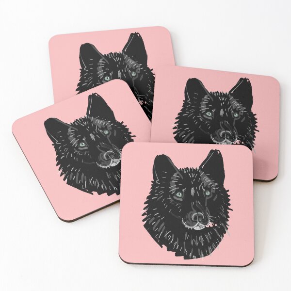 Item preview, Totem Romeo the wolf pattern in Pink designed and sold by belettelepink.