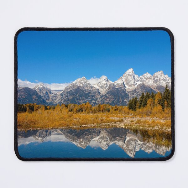 Item preview, Majestic Wyoming Teton Range Reflected In Water designed and sold by RocketshipRetro.