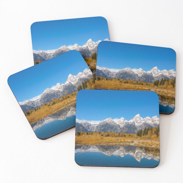Item preview, Majestic Wyoming Teton Range Reflected In Water designed and sold by RocketshipRetro.