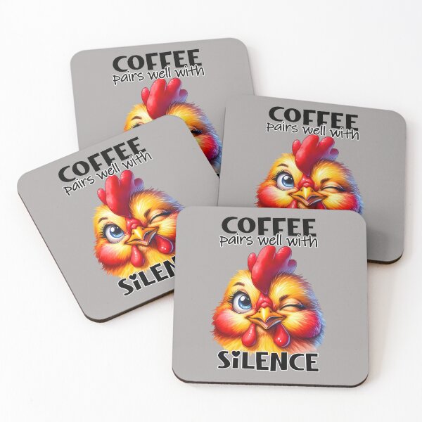 Item preview, Coffee pairs well with silence! designed and sold by fribabywonder.