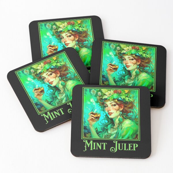 Item preview, Art Nouveau Mint Julep designed and sold by HolidayBug.