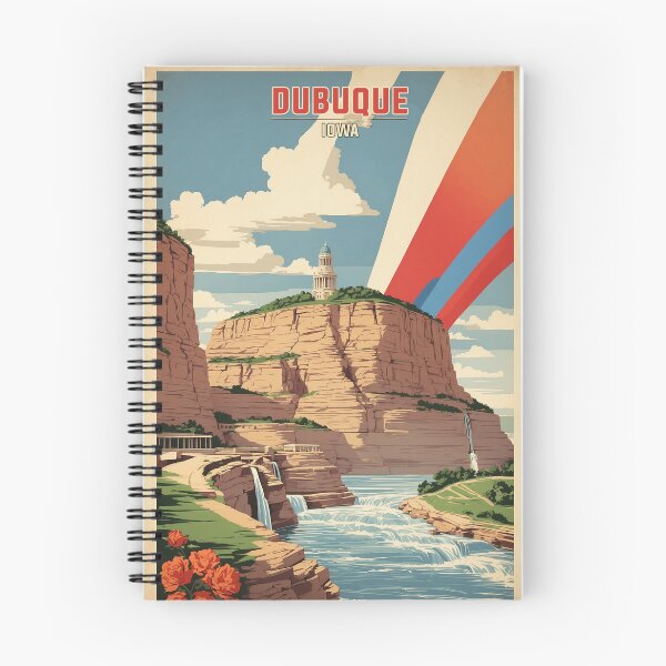 Item preview, Dubuque Iowa USA Vintage Travel Tourism  designed and sold by TravelersGems.