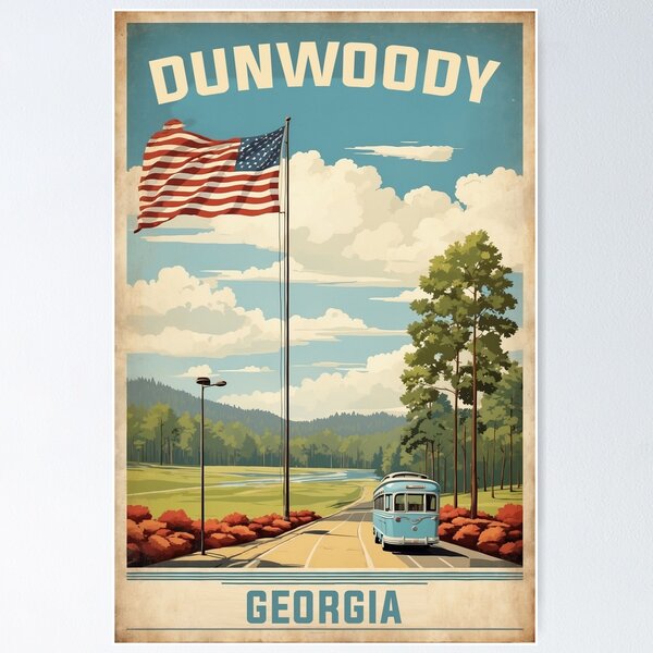 Item preview, Dunwoody Georgia USA Vintage Travel Tourism  designed and sold by TravelersGems.