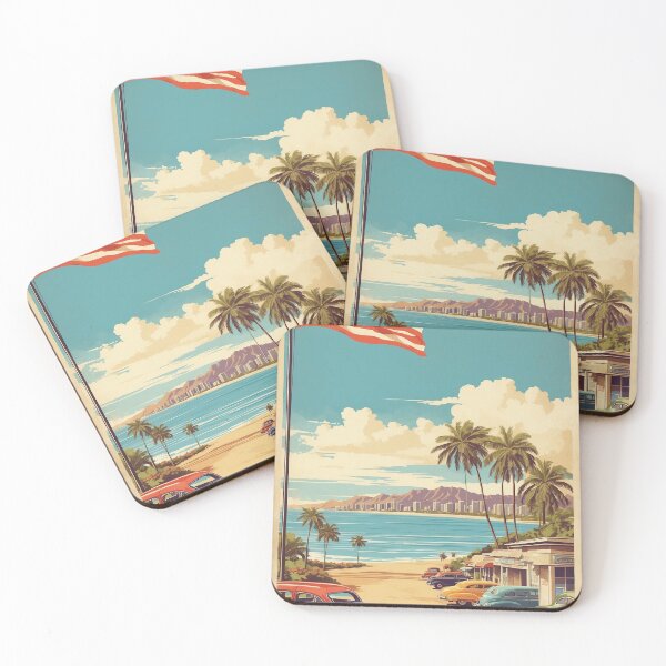 Item preview, East Honolulu Hawaii USA Vintage Travel Tourism  designed and sold by TravelersGems.