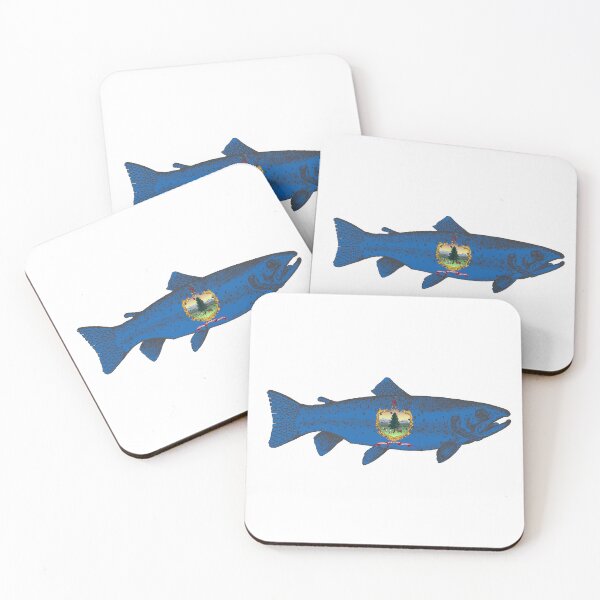 Item preview, Fish Vermont Flag Trout designed and sold by Esskay Designs.