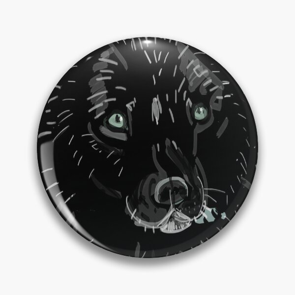 Item preview, Totem Romeo the wolf pattern in Ice Blue designed and sold by belettelepink.